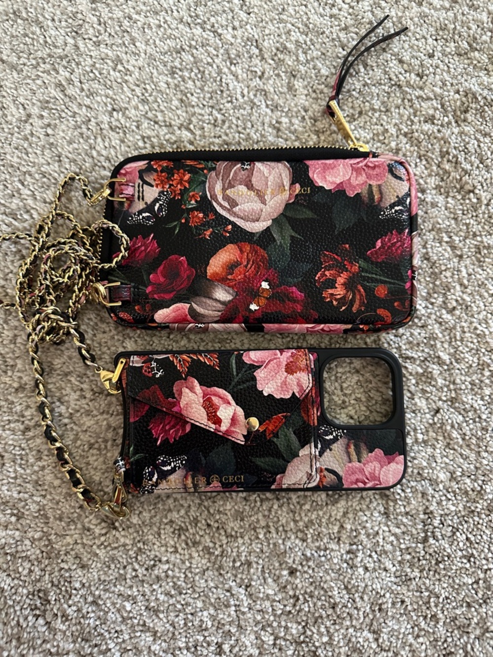 Bandolier & Cici Floral MagSafe Crossbody Phone Bag with Pouch